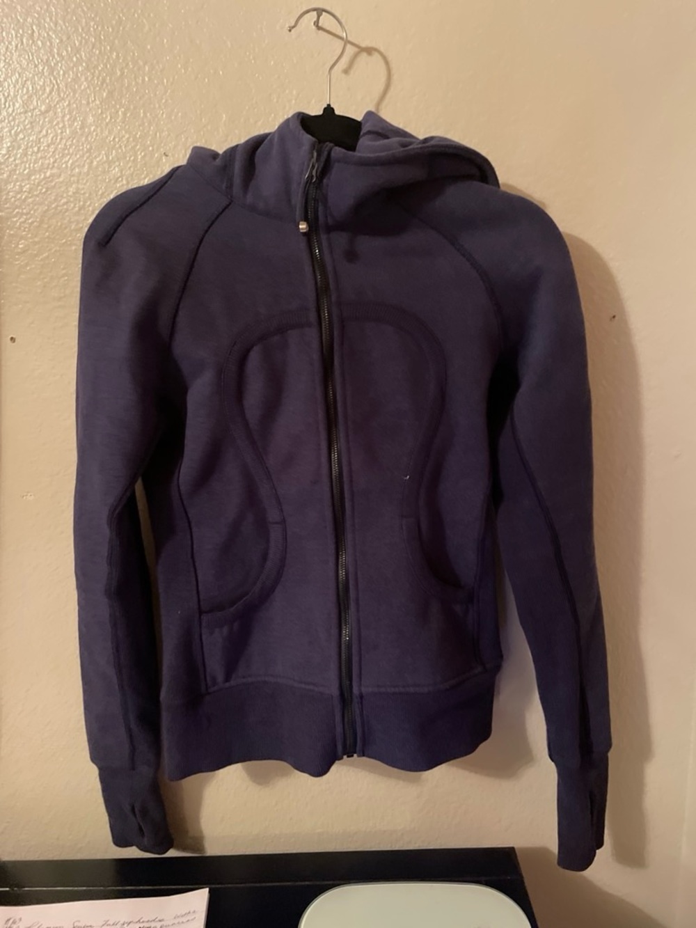 lululemon athletica Navy Lightweight Hooded Zip Jacket